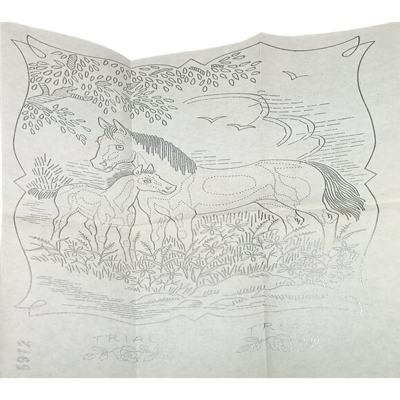 Vintage 1970s Needlecraft Corner Embroidery Transfer Pattern 59720 - Picture 2 of 3